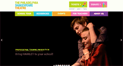 Desktop Screenshot of phillyshakespeare.org