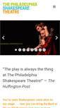 Mobile Screenshot of phillyshakespeare.org